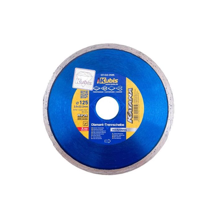 Диск алмазний відрізний KERAMIK 125*22.2 мм, 2.0*5 мм, KATANA, ТМ Kubis