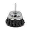 Щітка-крацовка чашкова для дрилі Ø100 мм, сталева жгутована, ТМ Kubis