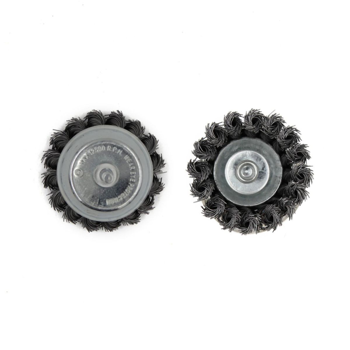 Щітка-крацовка чашкова для дрилі Ø75 мм, сталева жгутована, ТМ Kubis