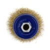 Щітка-крацовка чашкова для УШМ Ø65 мм, рифлена латуньована, ТМ Kubis