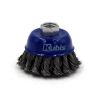Щітка-крацовка чашкова для УШМ Ø125 мм, сталева жгутована, ТМ Kubis