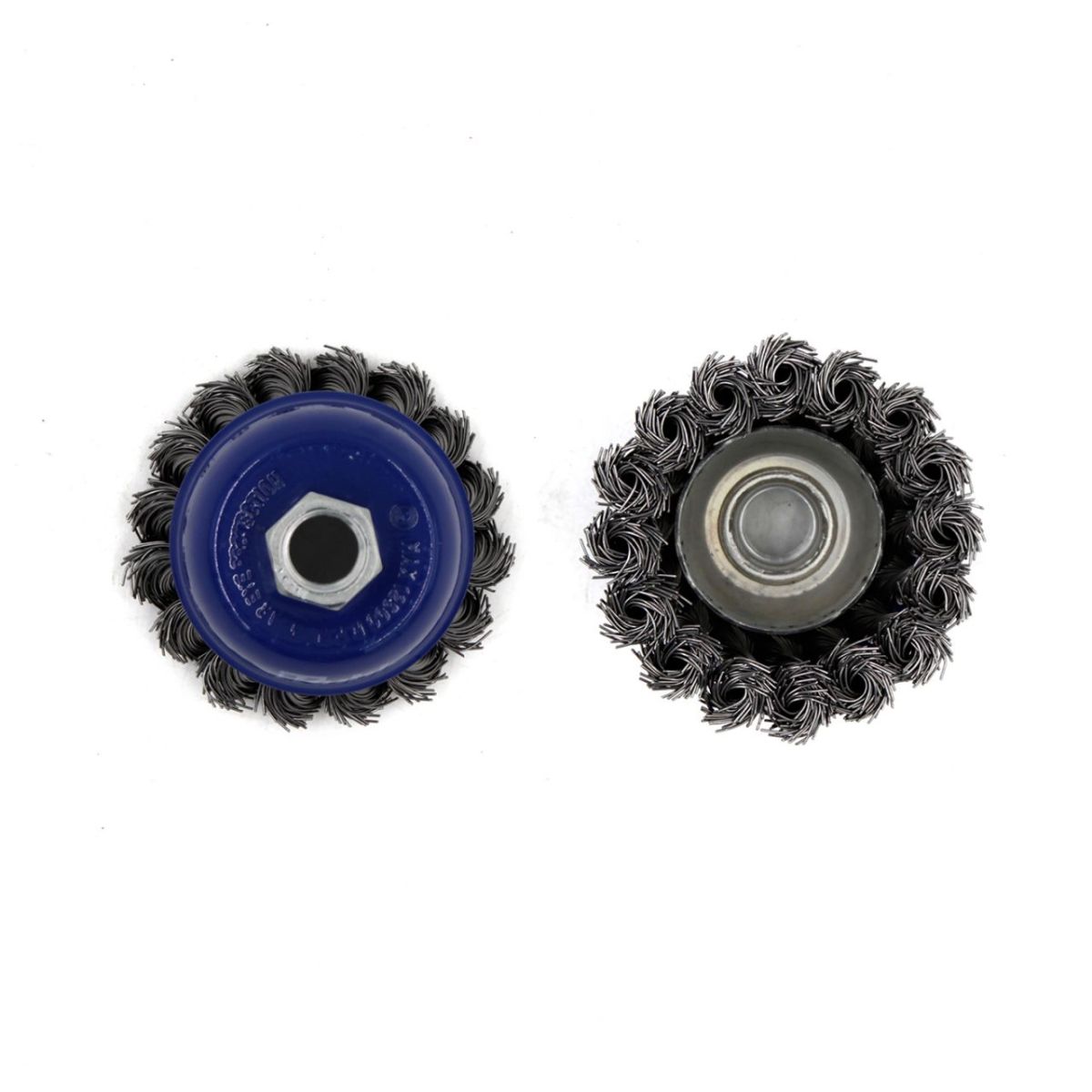 Щітка-крацовка чашкова для УШМ Ø125 мм, сталева жгутована, ТМ Kubis