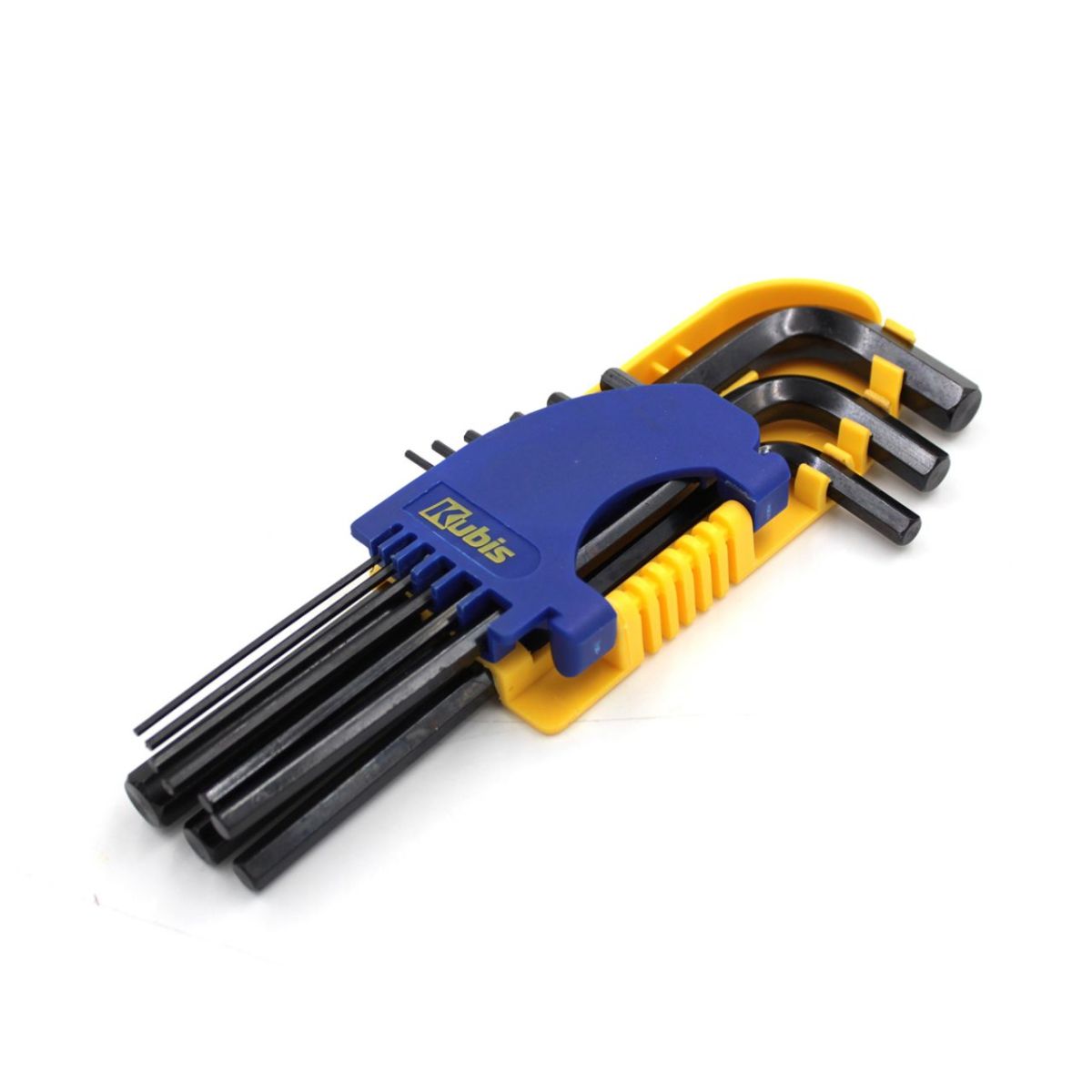 Ключі шестигранні 9 шт подовжені, 1.5,2,2.5,3,4,5,6,8,10 мм, CrV, ТМ Kubis