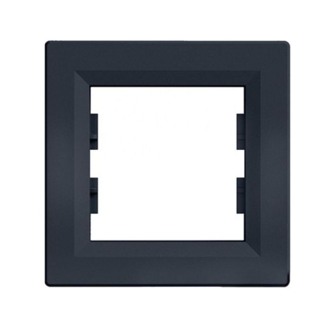 Рамка 1-местная Asfora, антрацит