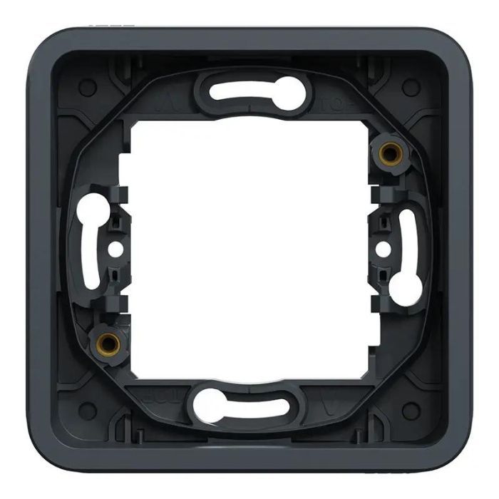 Рамка 1-постовая Mureva Styl, без винтов IP55, черная