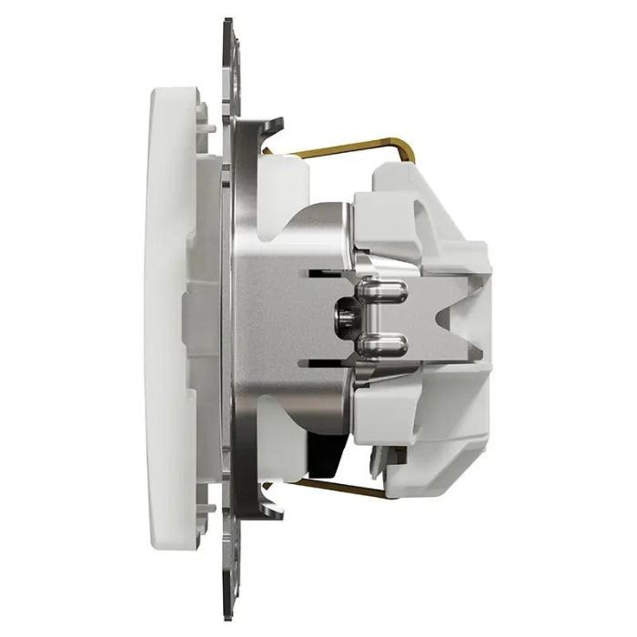 Розетка из ж/к со шторками SE Sedna Design белый