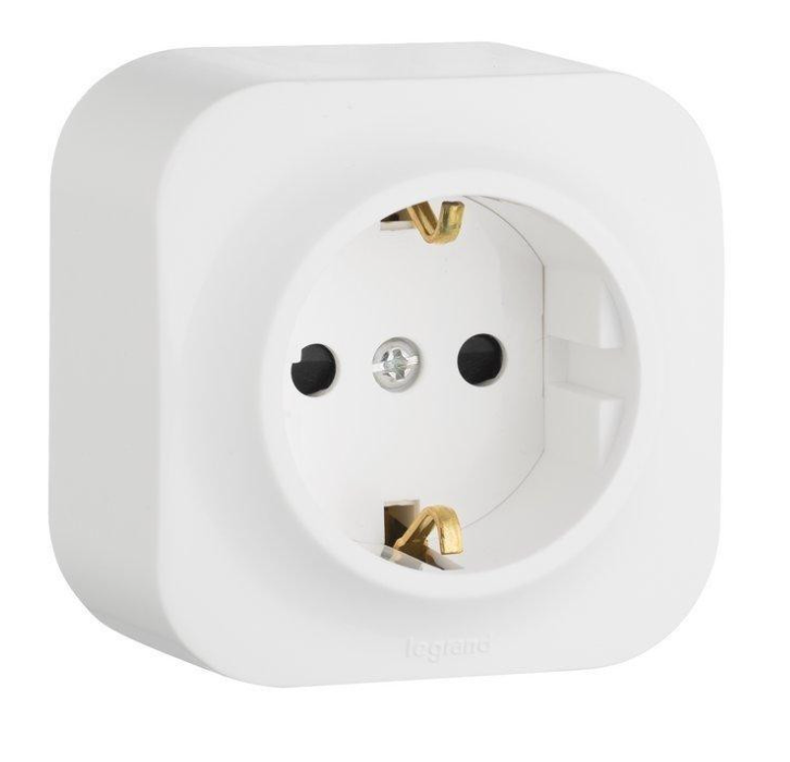 Розетка з з/к Forix, білий