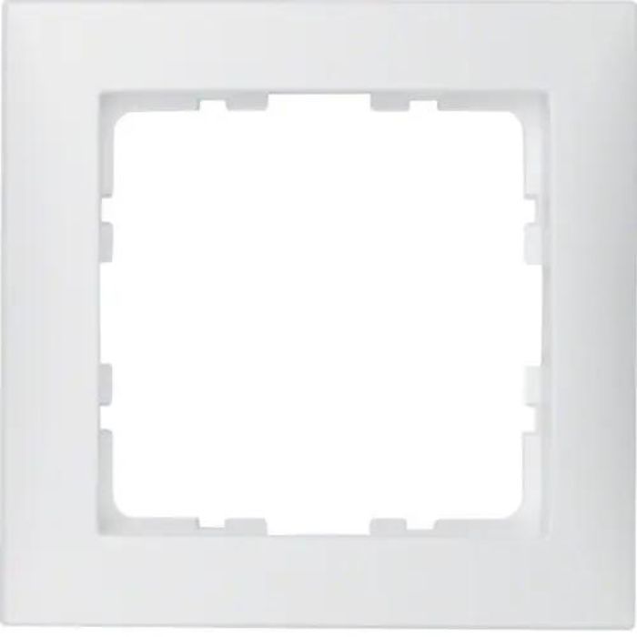 Рамка 1-постова Berker S.1, білизна матова
