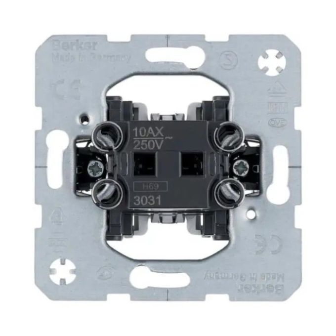 Выключатель 1-полюсный одноклавишный 10АХ/250В