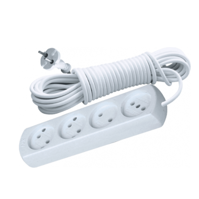 Удлинитель 4 гн с/с + выключатель 3 м