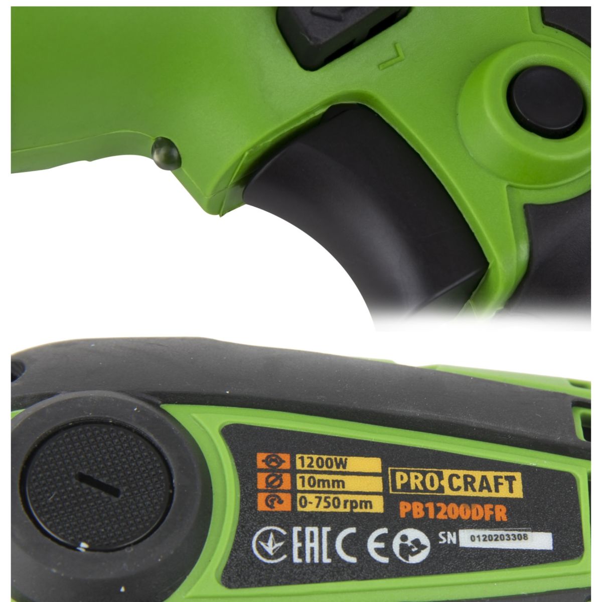 Шуруповерт мережевий Procraft PB1200DFR