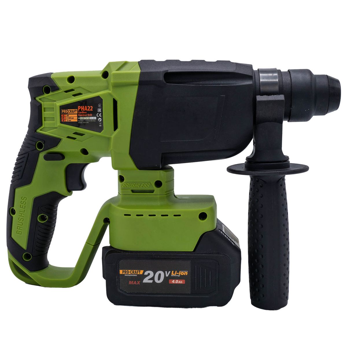 Перфоратор Procraft PHA22 + Шабельна пила Procraft PSS20 + 2 акб 20/4 + зп 20/1