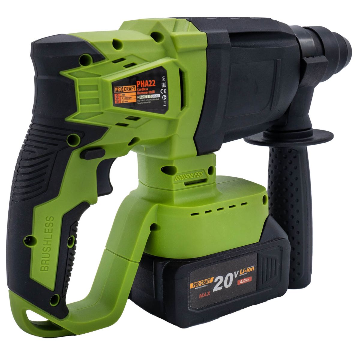 Перфоратор Procraft PHA22 + Шабельна пила Procraft PSS20 + 2 акб 20/4 + зп 20/1