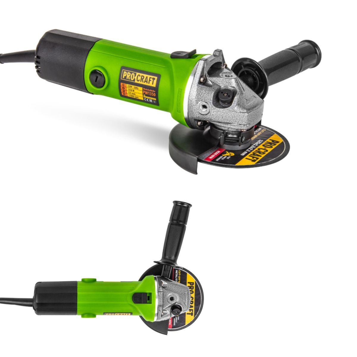 Кутошліфувальна машина Procraft PW1350 125 мм