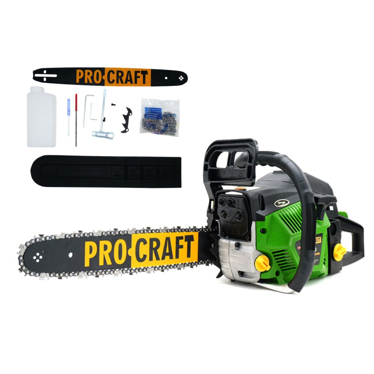 Бензопила Procraft GS50 (1 шина, 1 цепь 40)