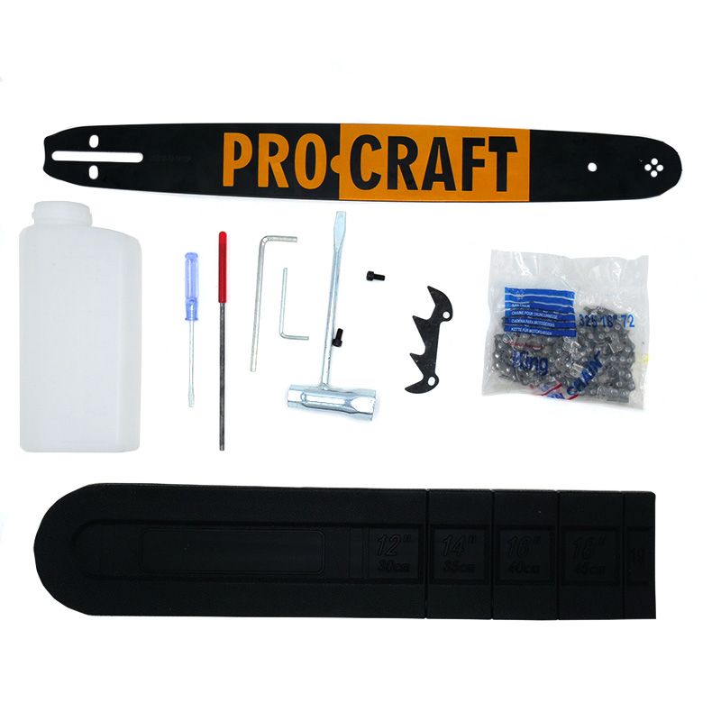 Бензопила Procraft GS450 + Масло 2T 1л + Масло для цепи Procraft 1л