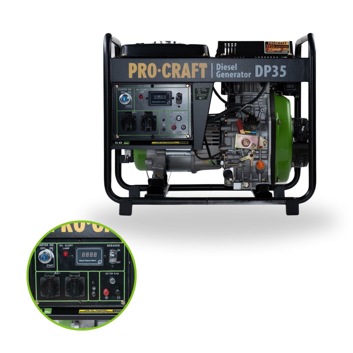 Генератор дизельний Procraft DP35