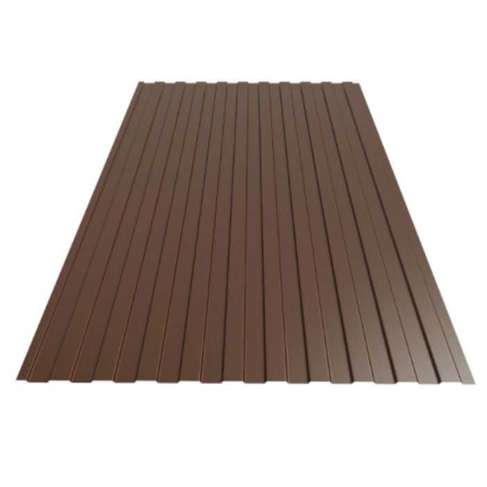 Профнастил ПС-10 оцинк RAL 8017 (Коричневий глянець) 0,4х1200х2500мм (3м2) (сайт)