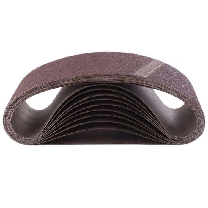 Стрічка шліфувальна нескінченна 75*457 мм Р100 (10шт.) (APRO)