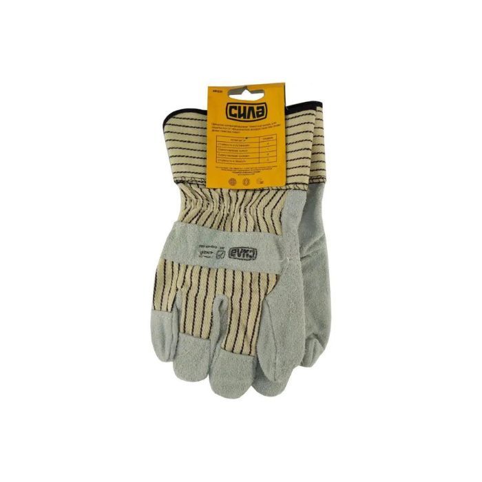 Рукавички комбіновані замшеві р 10.5 (цільна долоня) (СИЛА)