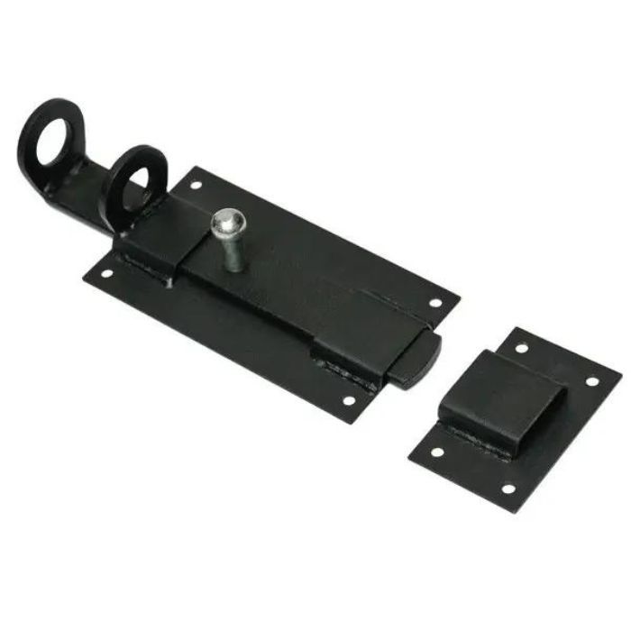 Засув БЕМАС "Середній" чорний оксамит (205*80мм)