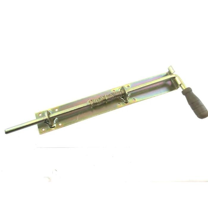 Засув "Пружина-12*200" з ручкою цинк (305*55 мм)