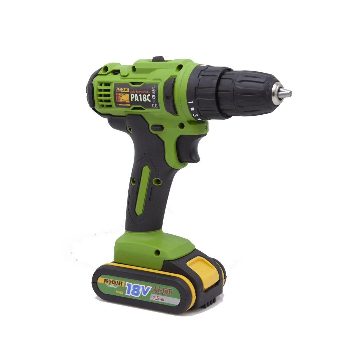 Шуруповерт Procraft PA18C COMPACT + КШМ Procraft PW1100ES 125 мм