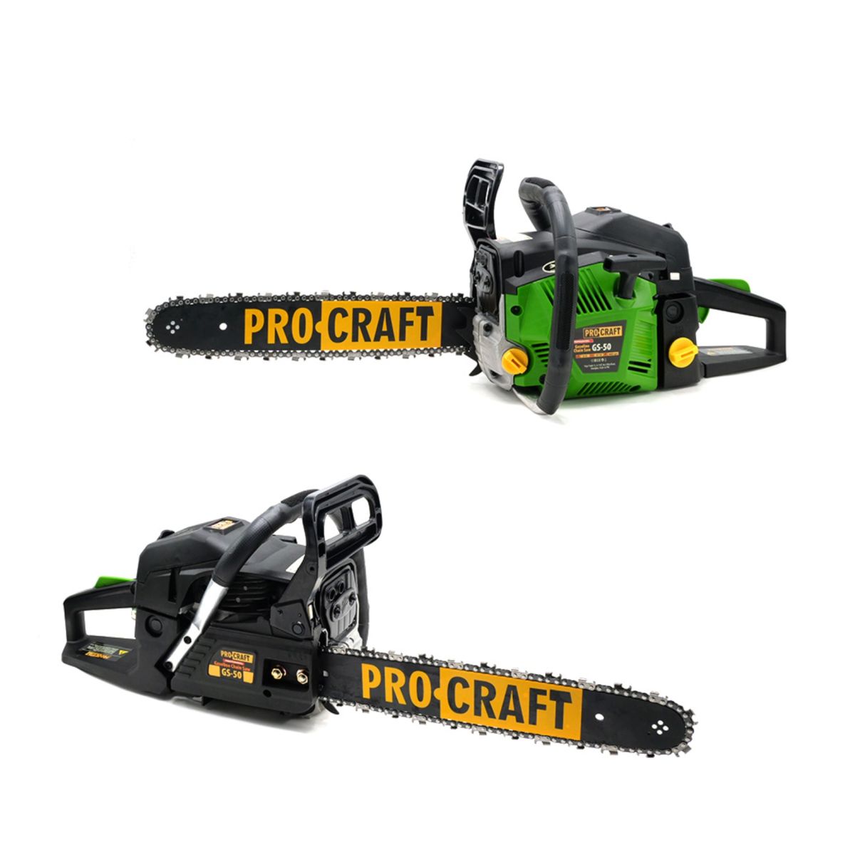Бензопила Procraft GS50 (2 шина, 2 цепь – 40, 45)