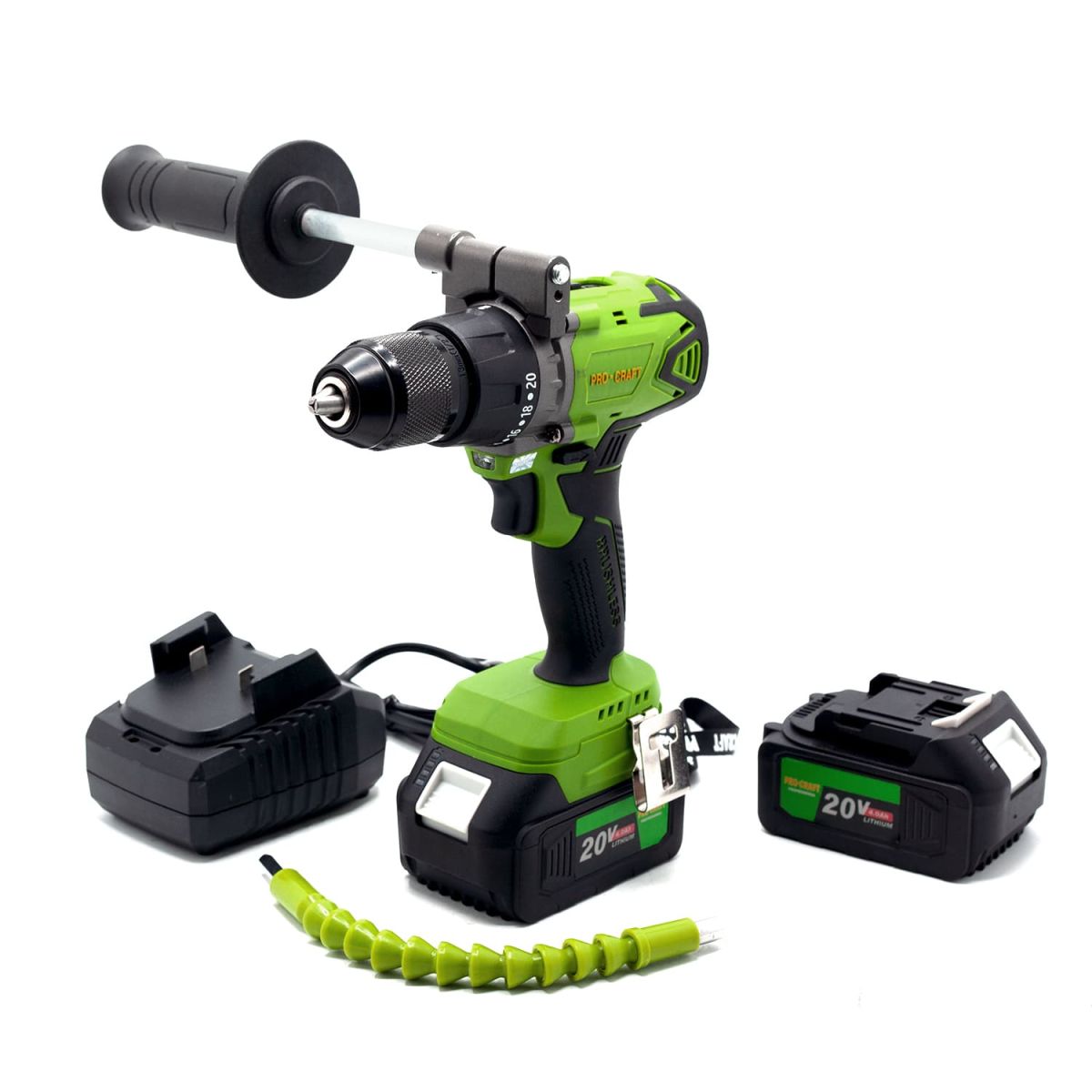 Шуруповерт Procraft PA18BL Extra + Рубанок PE20 + Лобзик ST20