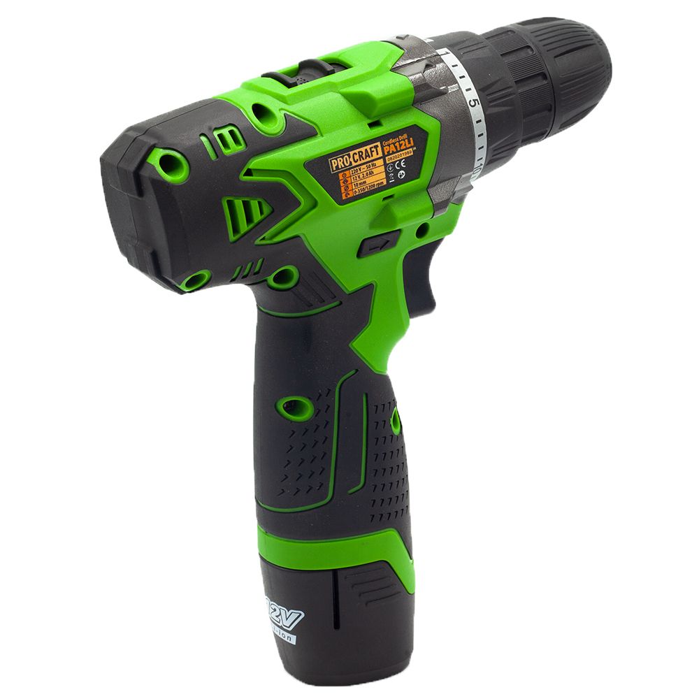 Шуруповерт Procraft PA12Li + Кутошліфувальна машина Procraft PW1200E