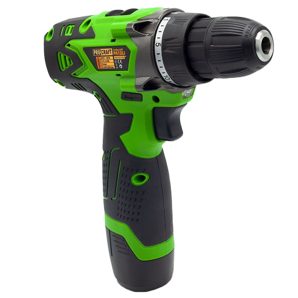 Шуруповерт Procraft PA12Li + Кутошліфувальна машина Procraft PW1200E