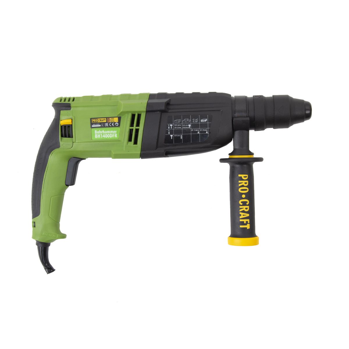 Шуруповерт Procraft PA18DFR + Перфоратор Procraft BH1400DFR