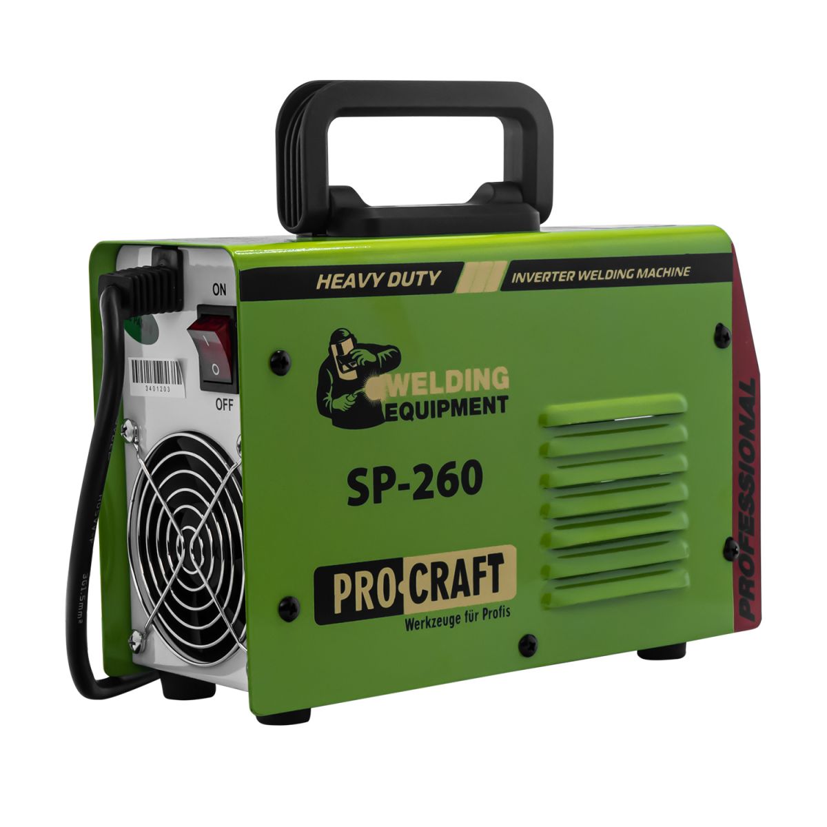 Інверторний зварювальний апарат Procraft SP260 + КШМ Procraft PW1100ES