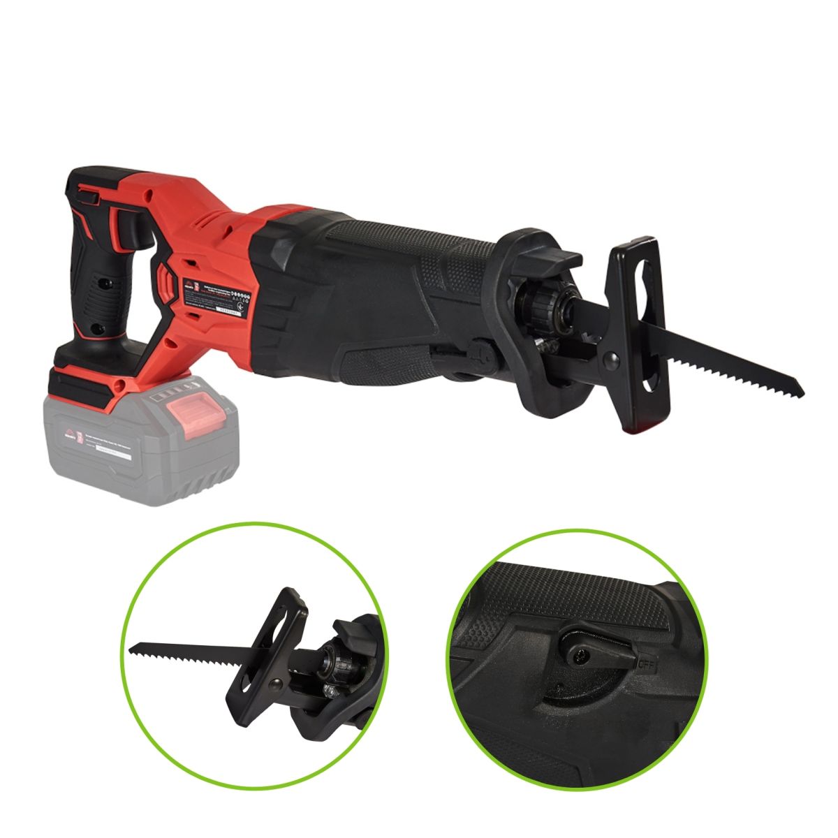 Пила шабельна акумуляторна Vitals Master ATz 1828 SmartLine+