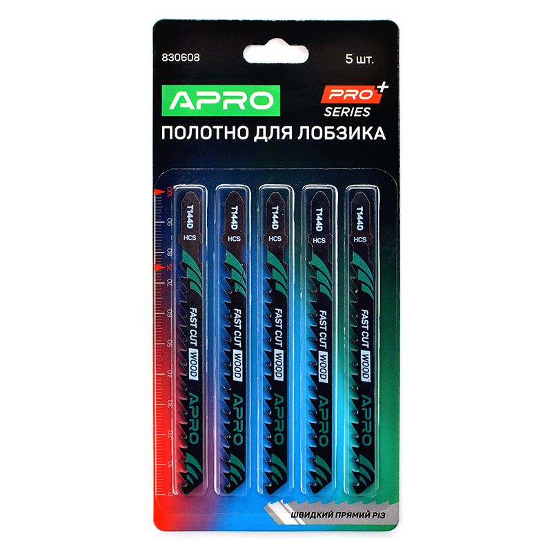 Полотно для лобзика (дерево) 100/75мм 4мм-6TPI швидкий прямий T144D (пач - 5шт)