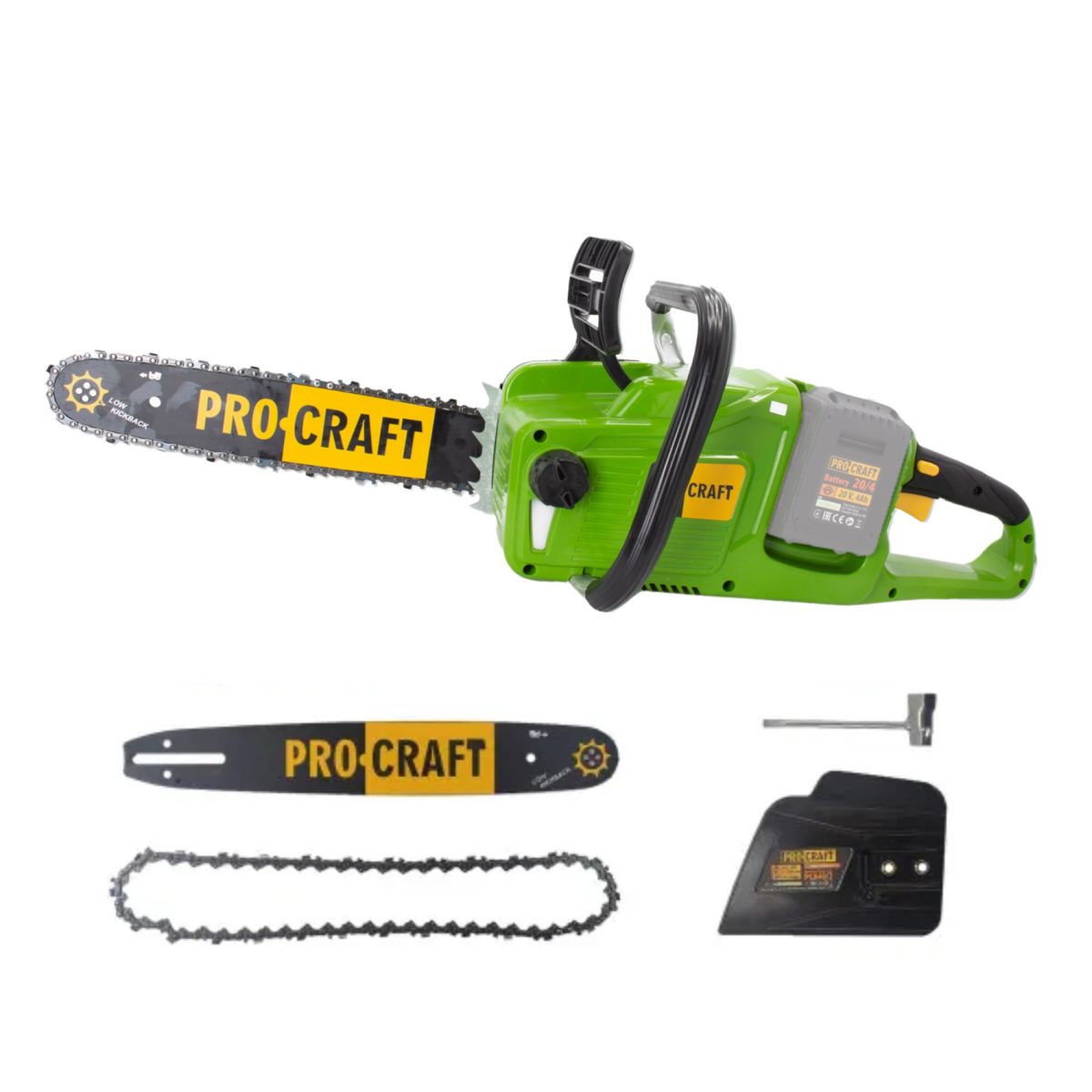 Акумуляторна ланцюгова пилка Procraft PCA40/2 (Без АКБ та ЗП)
