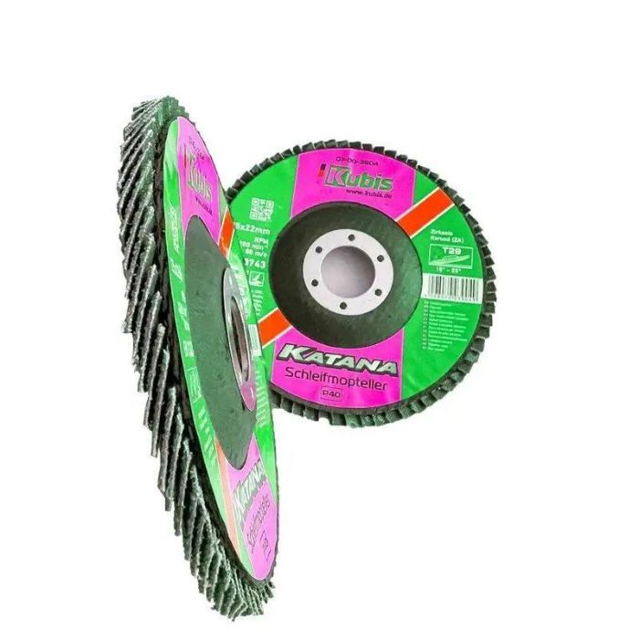 Круг пелюстковий торцовий конічний Т29 Р40, 125*22 мм, Zirconia KATANA