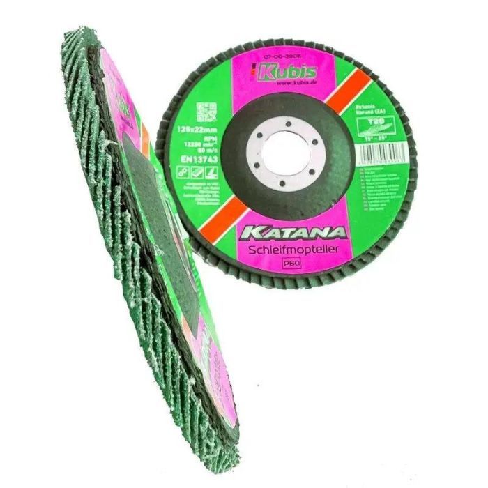 Круг пелюстковий торцовий конічний Т29 Р60, 125*22 мм, Zirconia KATANA