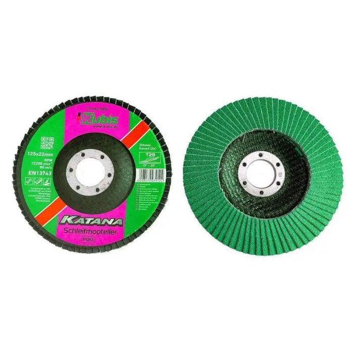 Круг пелюстковий торцовий конічний Т29 Р120, 125*22 мм, Zirconia KATANA