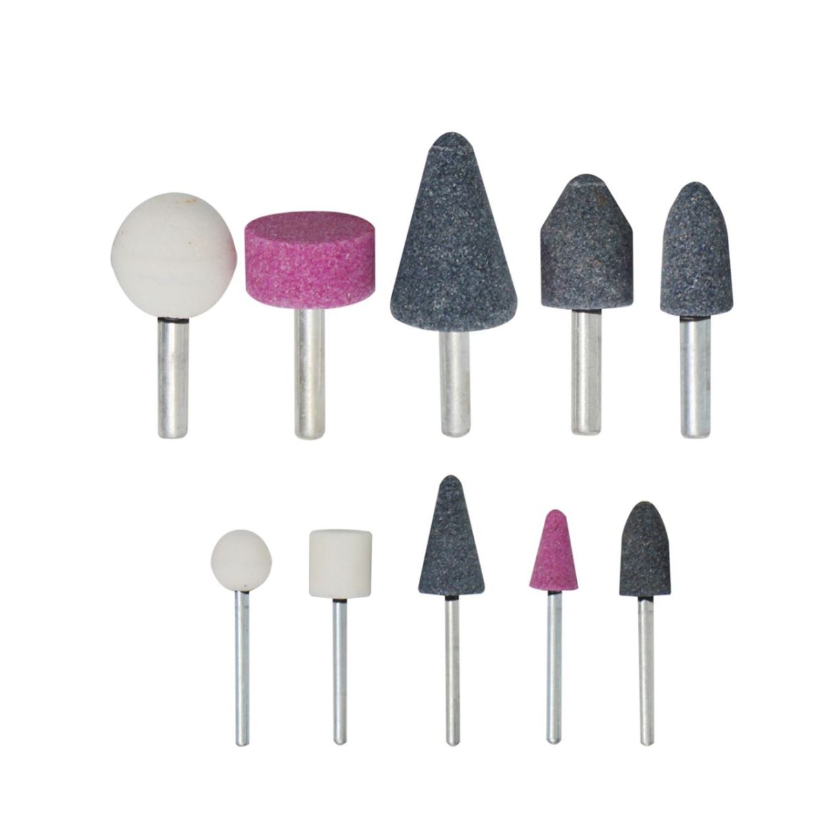 Камені шліфувальні Ø3/6 мм набір 10 шт, ТМ Kubis