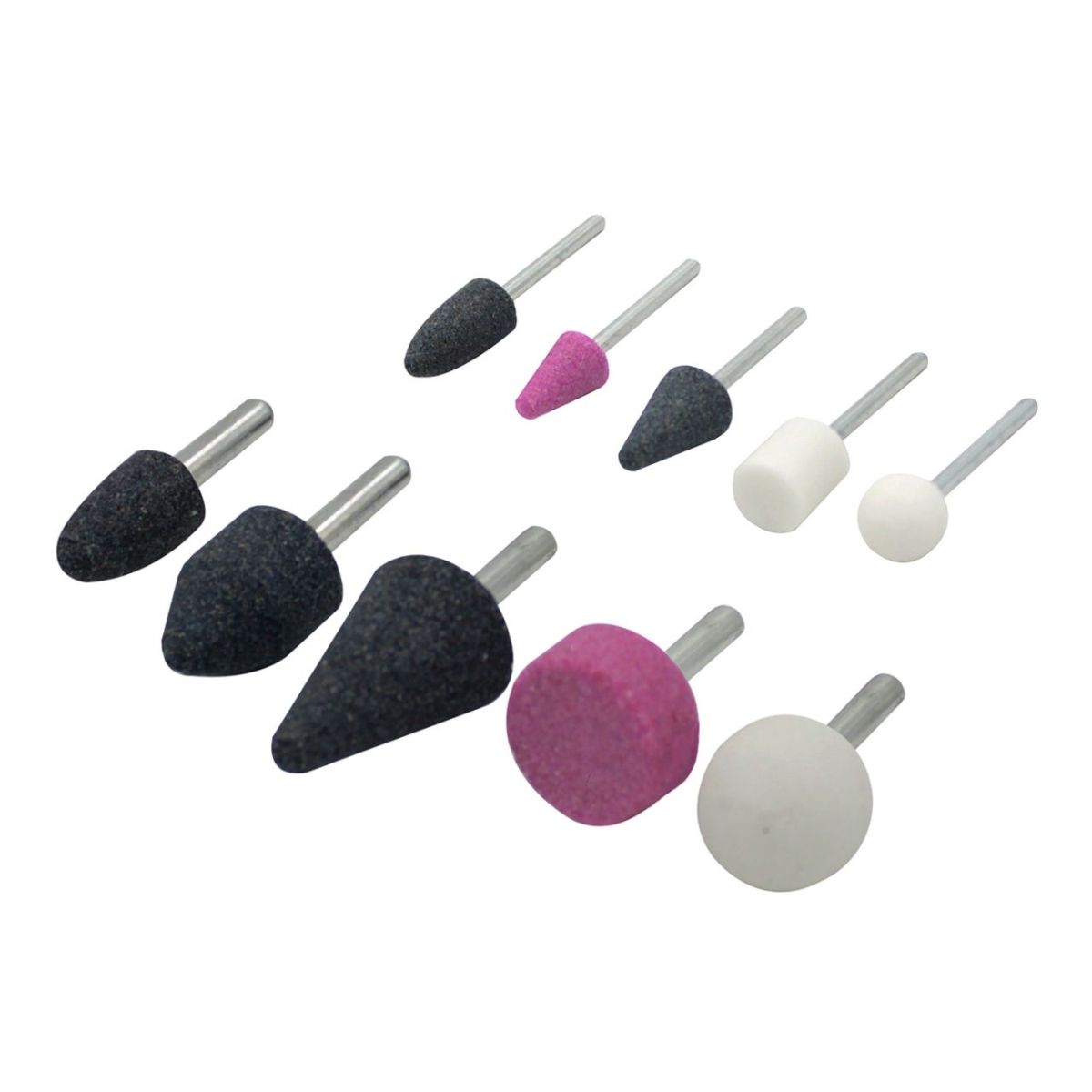 Камені шліфувальні Ø3/6 мм набір 10 шт, ТМ Kubis