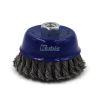 Щітка-крацовка чашкова для УШМ Ø100 мм, сталева жгутована, ТМ Kubis