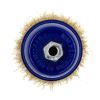 Щітка-крацовка чашкова для УШМ Ø100 мм, рифлена латуньована, ТМ Kubis