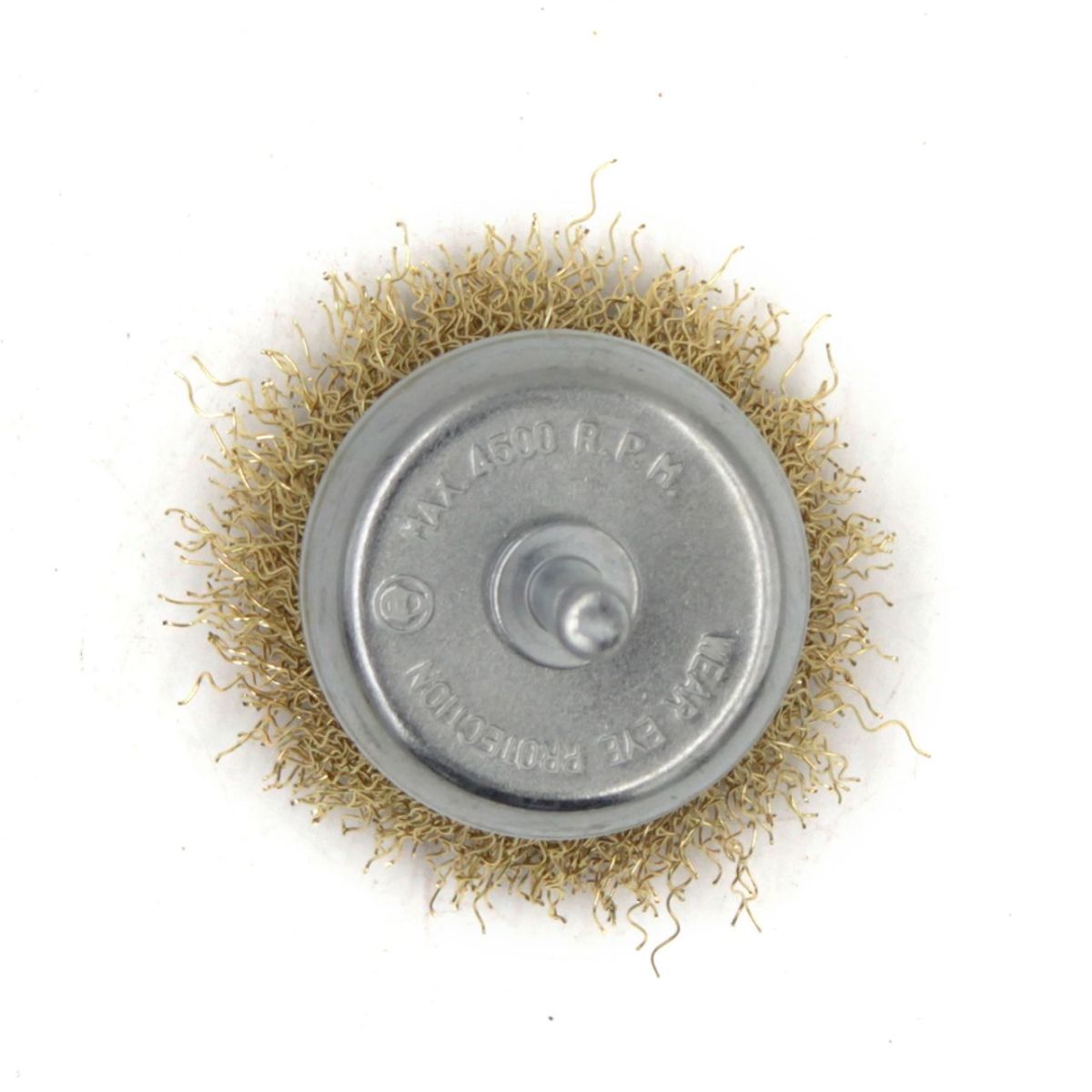 Щітка-крацовка чашкова для дрилі Ø50 мм, рифлена латуньована, ТМ Kubis