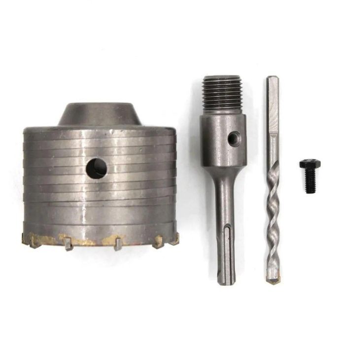 Сверло корончатое по бетону Kubis 80 мм с переходником SDS-Plus 110 мм (07-02-3801)