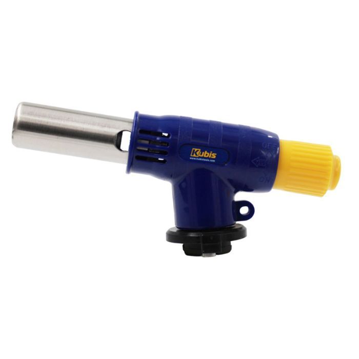 Горелка газовая с дод.ручкой Ø20 мм с пьезоподжиганием, 1300*С, 108г/ч, байонетное соединение, ТМ Kubis