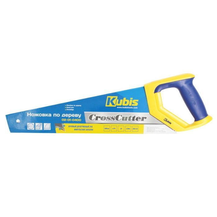 Ножівка по дереву 400 мм CrossCutter, 4TPI, загартований зуб, 2-D загострення, ТМ Kubis