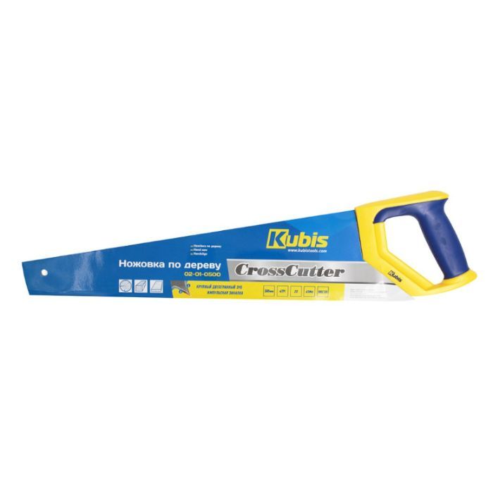 Ножівка по дереву 500 мм CrossCutter, 4TPI, загартований зуб, 2-D загострення, ТМ Kubis