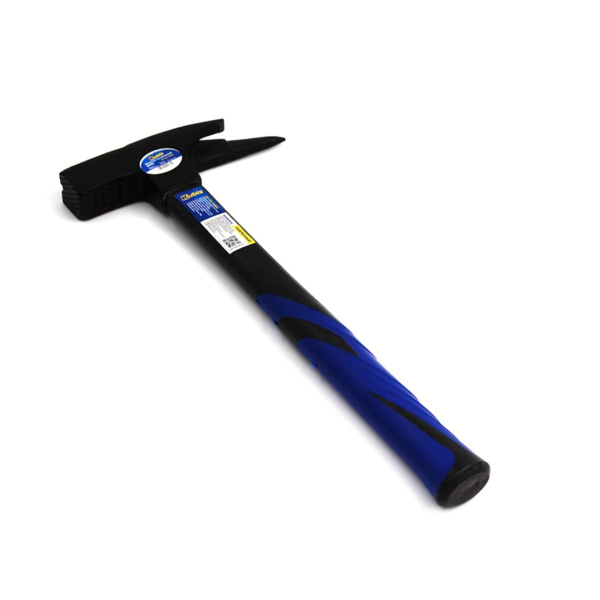 Молоток покрівельний з магнітом 600 г, фібергласова ручка, ТМ Kubis