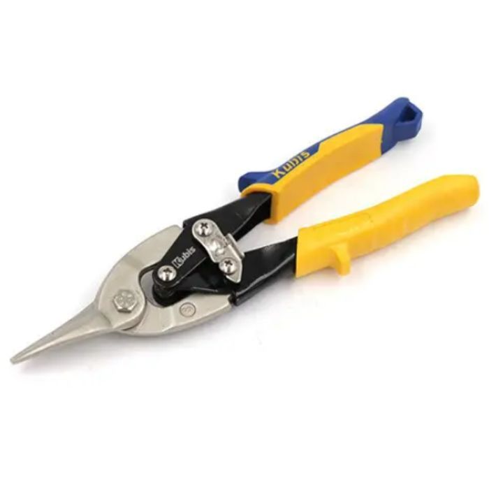 Ножиці по металу 250 мм CrMo, прямі, нікельованіі, ТМ Kubis